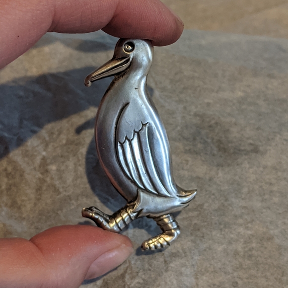 Antique Sterling Duck Lapel pin Collectors item! - Picture 4 of 11